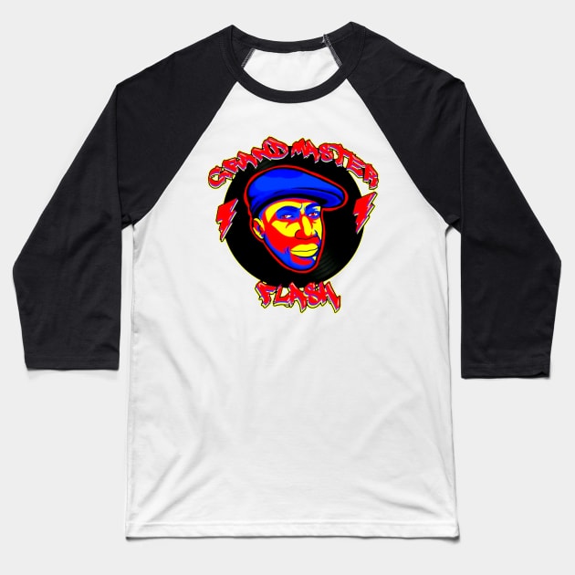 Grandmaster flash Colorful Baseball T-Shirt by Stars A Born